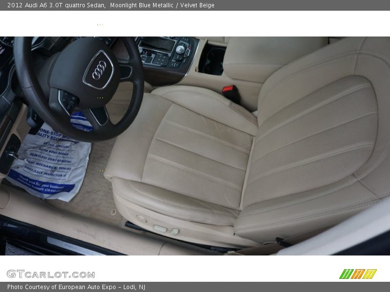 Moonlight Blue Metallic / Velvet Beige 2012 Audi A6 3.0T quattro Sedan