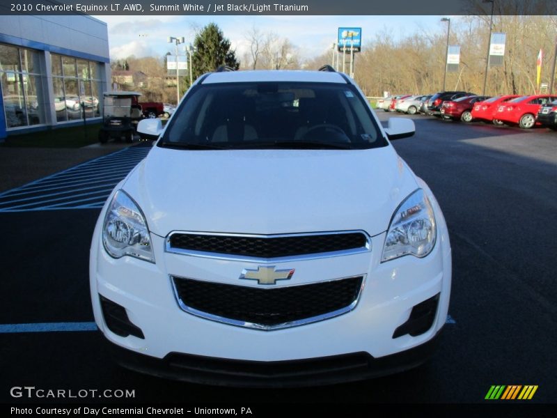 Summit White / Jet Black/Light Titanium 2010 Chevrolet Equinox LT AWD