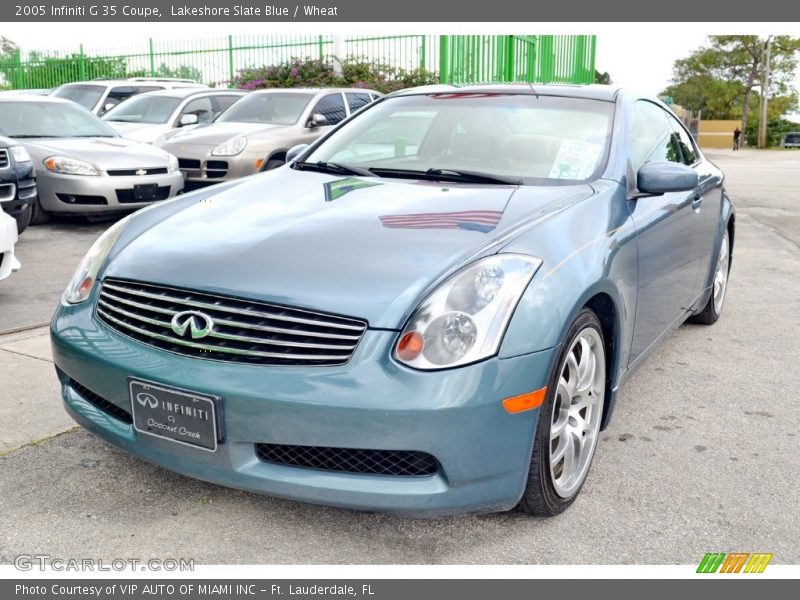 Lakeshore Slate Blue / Wheat 2005 Infiniti G 35 Coupe