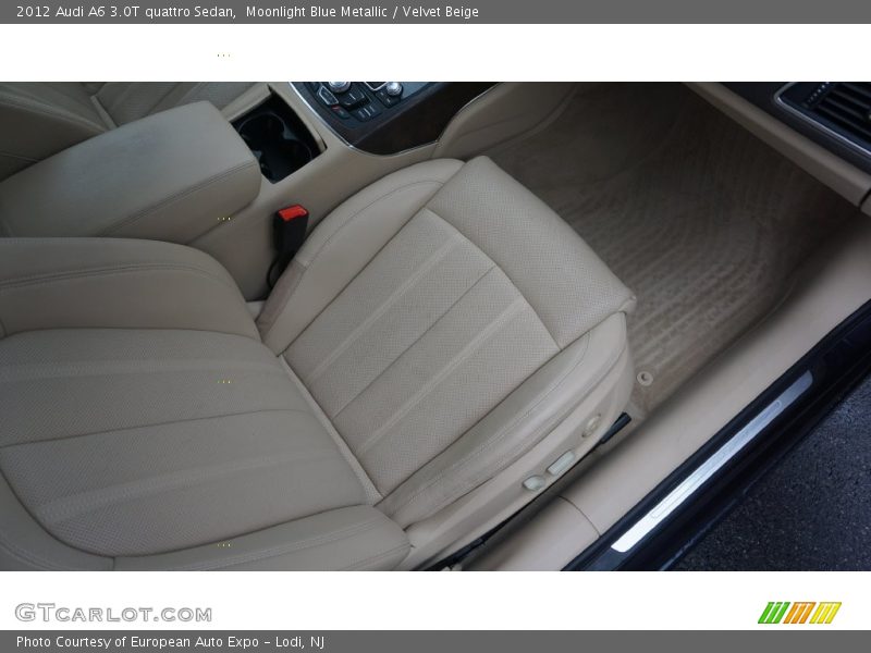 Moonlight Blue Metallic / Velvet Beige 2012 Audi A6 3.0T quattro Sedan