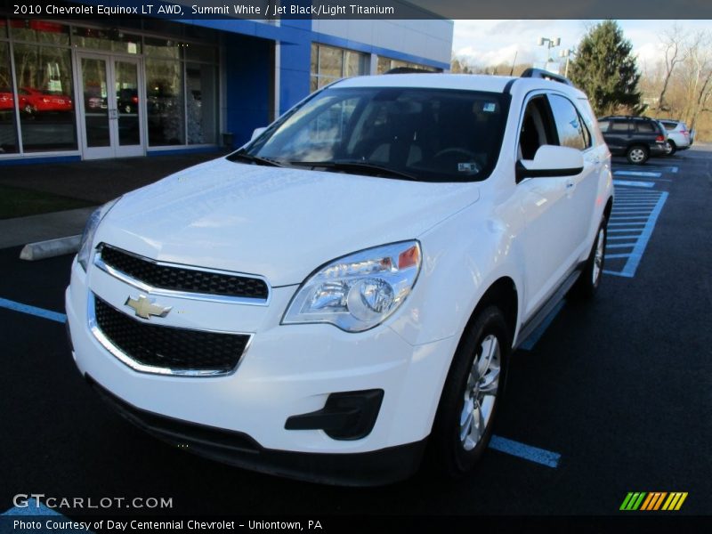Summit White / Jet Black/Light Titanium 2010 Chevrolet Equinox LT AWD