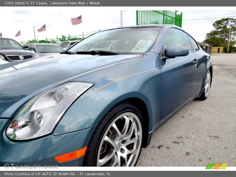 Lakeshore Slate Blue / Wheat 2005 Infiniti G 35 Coupe