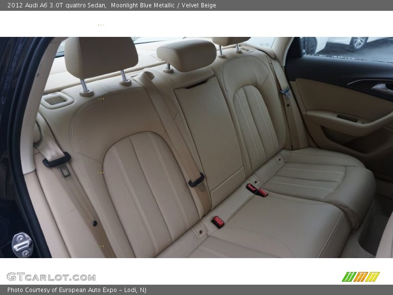 Moonlight Blue Metallic / Velvet Beige 2012 Audi A6 3.0T quattro Sedan