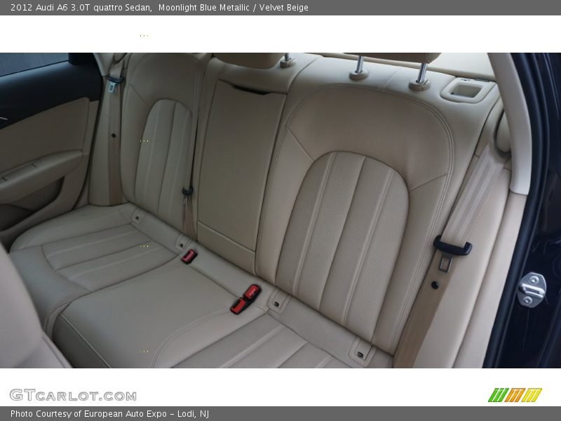 Moonlight Blue Metallic / Velvet Beige 2012 Audi A6 3.0T quattro Sedan
