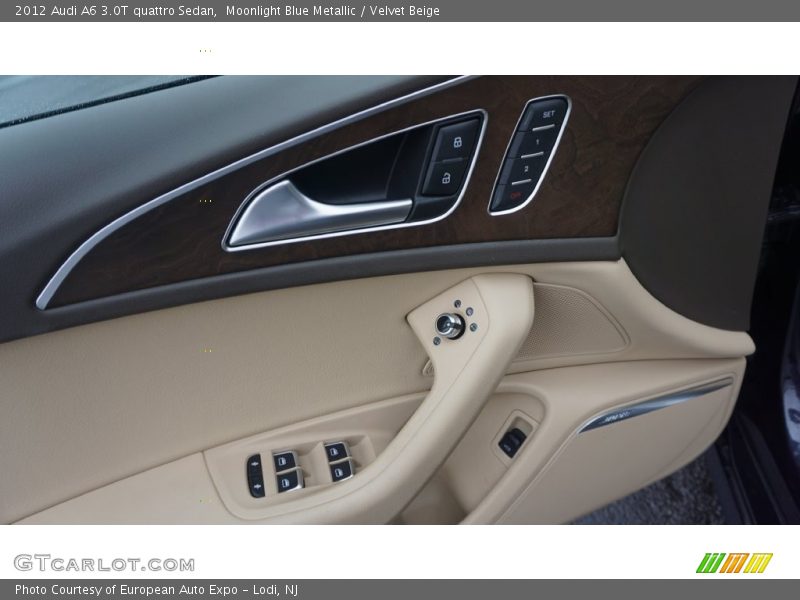 Moonlight Blue Metallic / Velvet Beige 2012 Audi A6 3.0T quattro Sedan