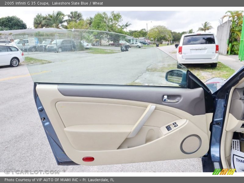 Lakeshore Slate Blue / Wheat 2005 Infiniti G 35 Coupe