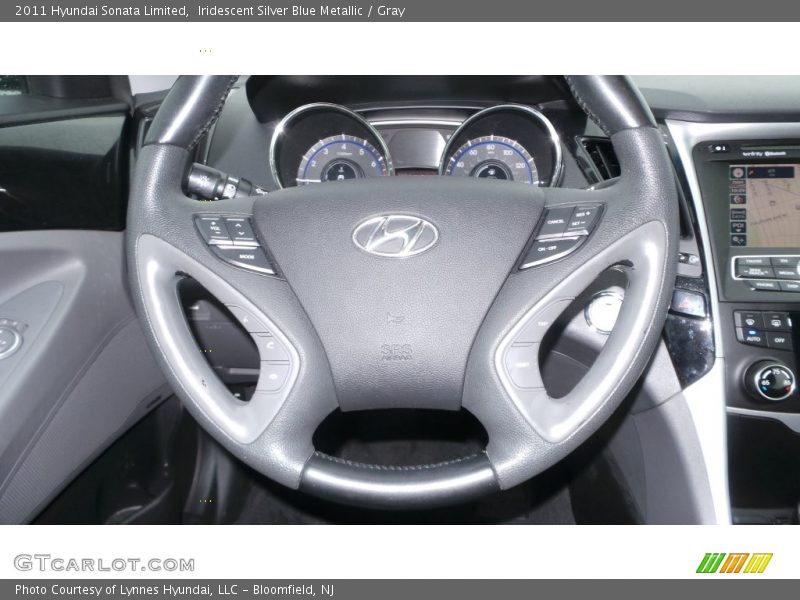 Iridescent Silver Blue Metallic / Gray 2011 Hyundai Sonata Limited