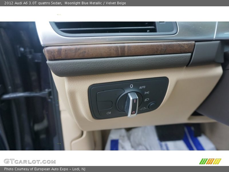 Moonlight Blue Metallic / Velvet Beige 2012 Audi A6 3.0T quattro Sedan