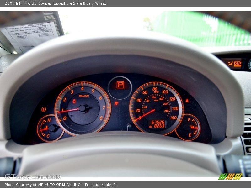Lakeshore Slate Blue / Wheat 2005 Infiniti G 35 Coupe