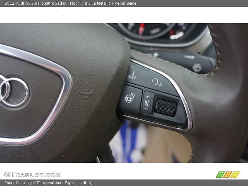 Moonlight Blue Metallic / Velvet Beige 2012 Audi A6 3.0T quattro Sedan