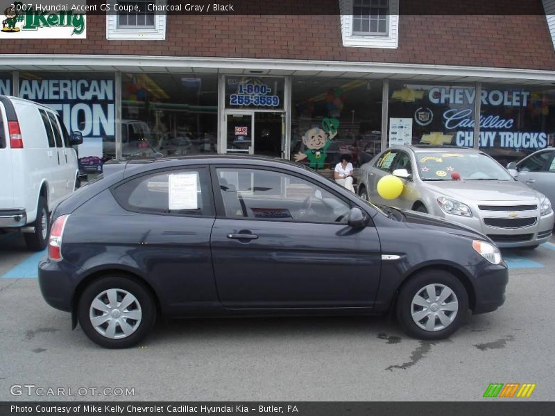 Charcoal Gray / Black 2007 Hyundai Accent GS Coupe