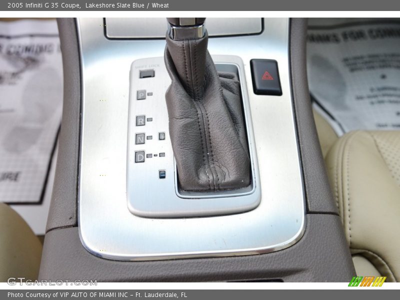 Lakeshore Slate Blue / Wheat 2005 Infiniti G 35 Coupe