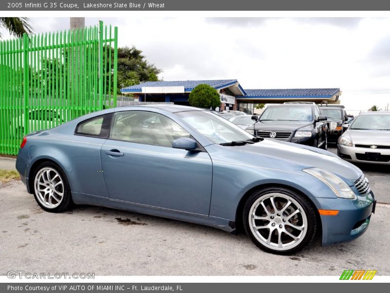 Lakeshore Slate Blue / Wheat 2005 Infiniti G 35 Coupe