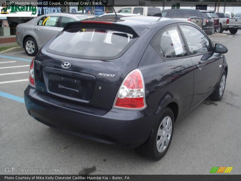Charcoal Gray / Black 2007 Hyundai Accent GS Coupe