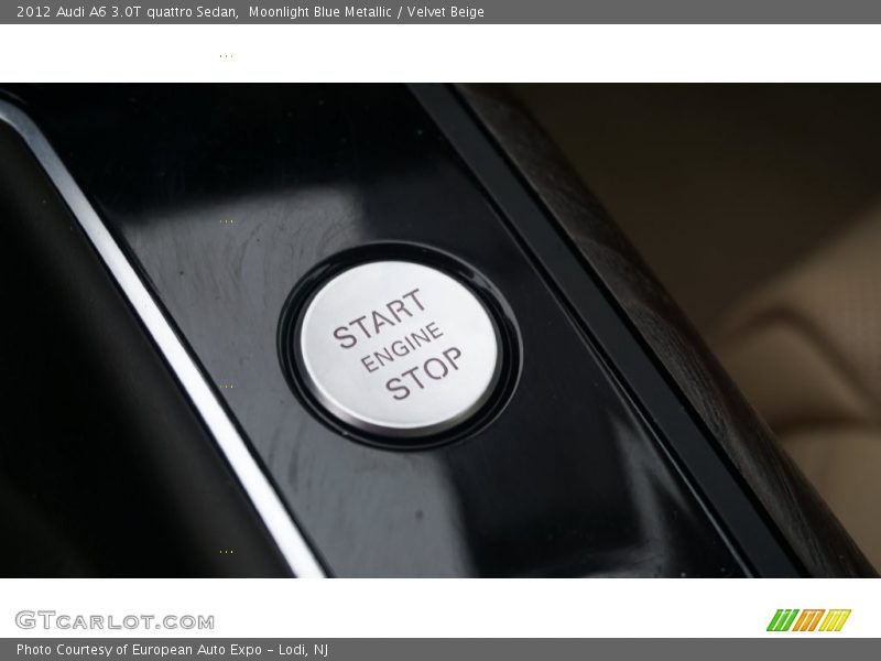 Moonlight Blue Metallic / Velvet Beige 2012 Audi A6 3.0T quattro Sedan