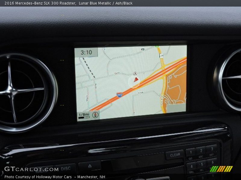 Lunar Blue Metallic / Ash/Black 2016 Mercedes-Benz SLK 300 Roadster