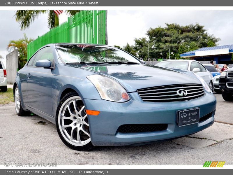 Lakeshore Slate Blue / Wheat 2005 Infiniti G 35 Coupe