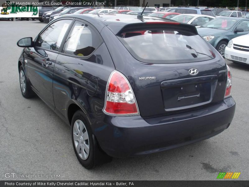 Charcoal Gray / Black 2007 Hyundai Accent GS Coupe