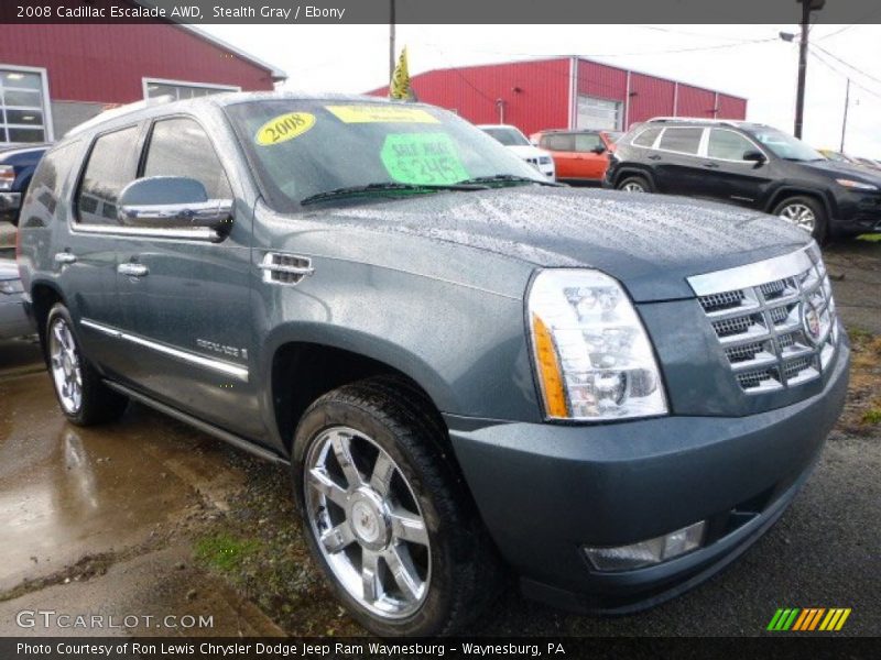 Stealth Gray / Ebony 2008 Cadillac Escalade AWD