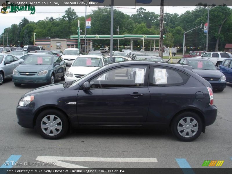 Charcoal Gray / Black 2007 Hyundai Accent GS Coupe