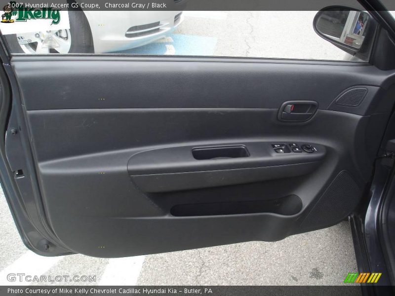 Charcoal Gray / Black 2007 Hyundai Accent GS Coupe