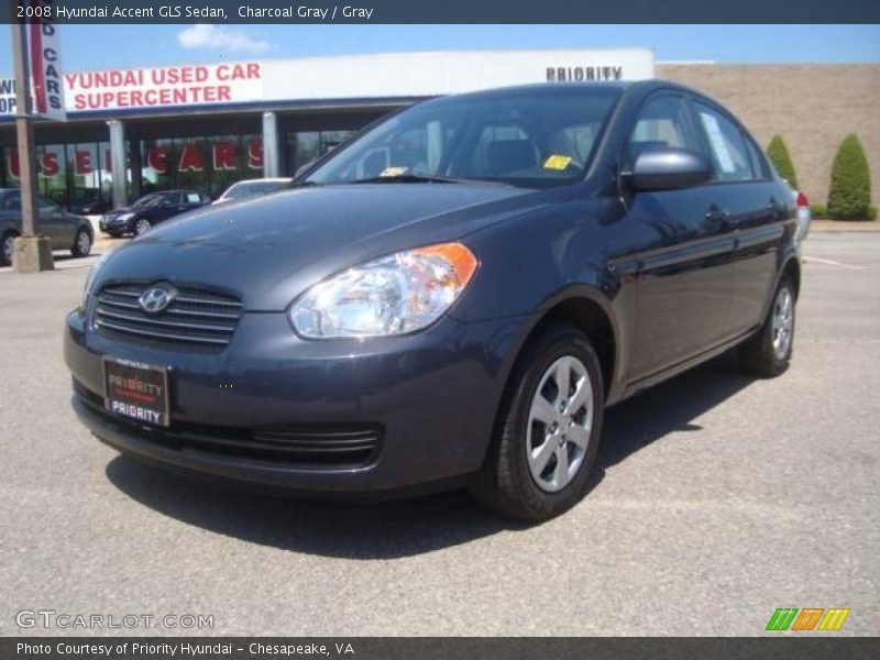 Charcoal Gray / Gray 2008 Hyundai Accent GLS Sedan