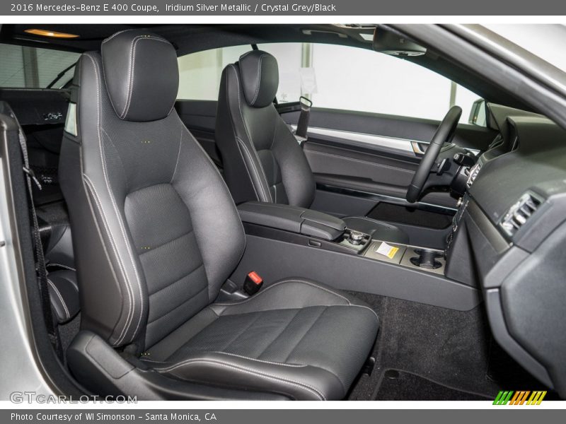 Iridium Silver Metallic / Crystal Grey/Black 2016 Mercedes-Benz E 400 Coupe