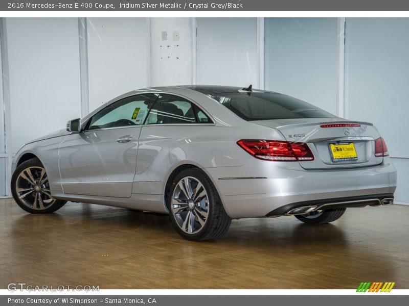 Iridium Silver Metallic / Crystal Grey/Black 2016 Mercedes-Benz E 400 Coupe