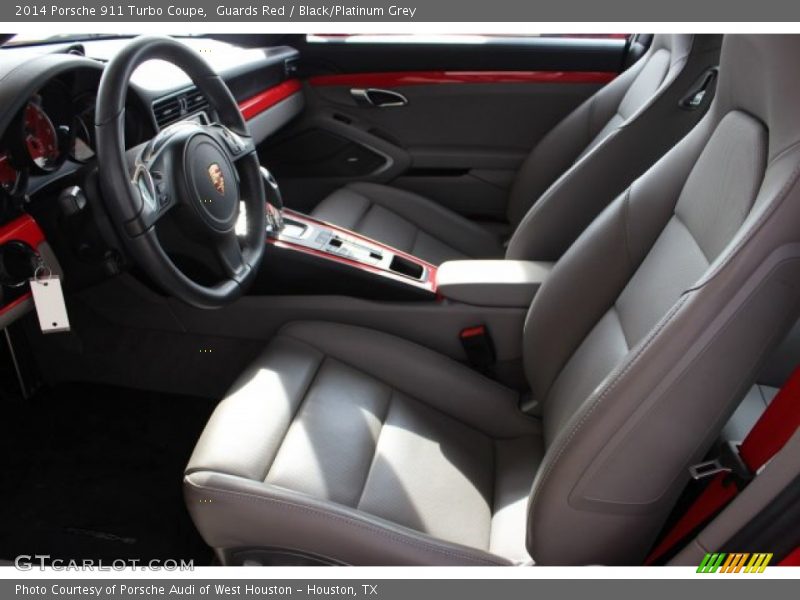 Guards Red / Black/Platinum Grey 2014 Porsche 911 Turbo Coupe