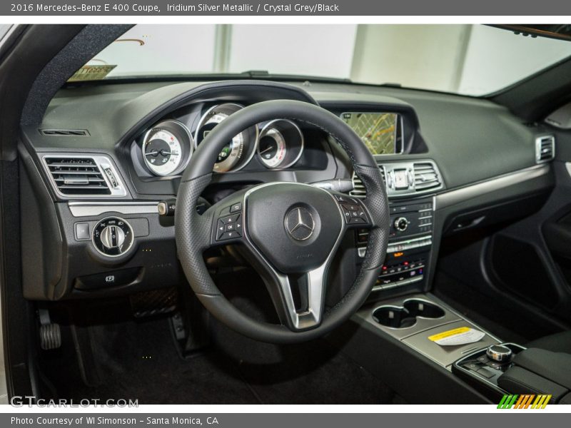 Iridium Silver Metallic / Crystal Grey/Black 2016 Mercedes-Benz E 400 Coupe