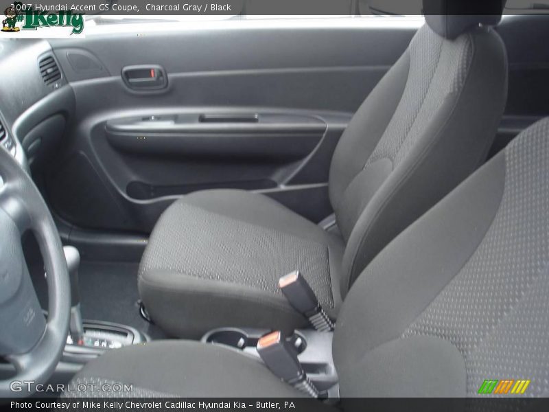 Charcoal Gray / Black 2007 Hyundai Accent GS Coupe