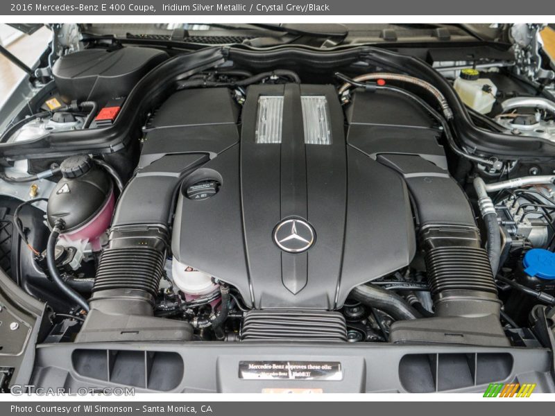 Iridium Silver Metallic / Crystal Grey/Black 2016 Mercedes-Benz E 400 Coupe