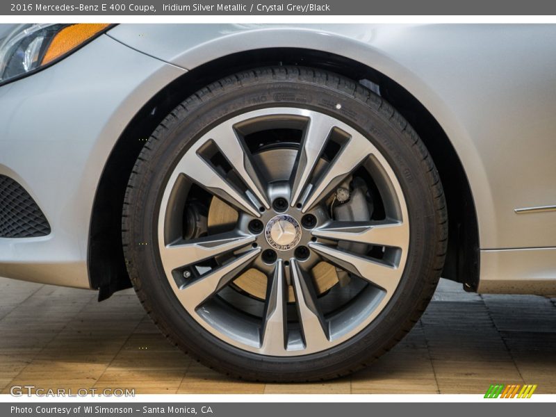 Iridium Silver Metallic / Crystal Grey/Black 2016 Mercedes-Benz E 400 Coupe