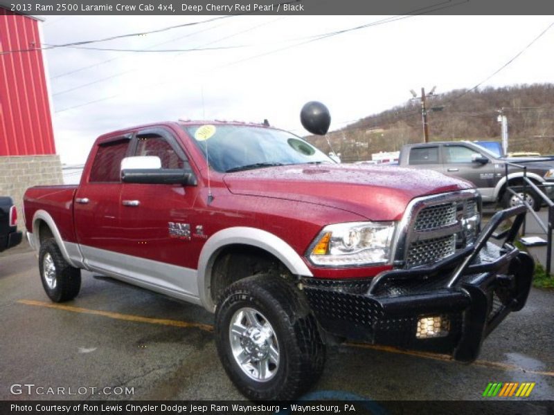 Deep Cherry Red Pearl / Black 2013 Ram 2500 Laramie Crew Cab 4x4