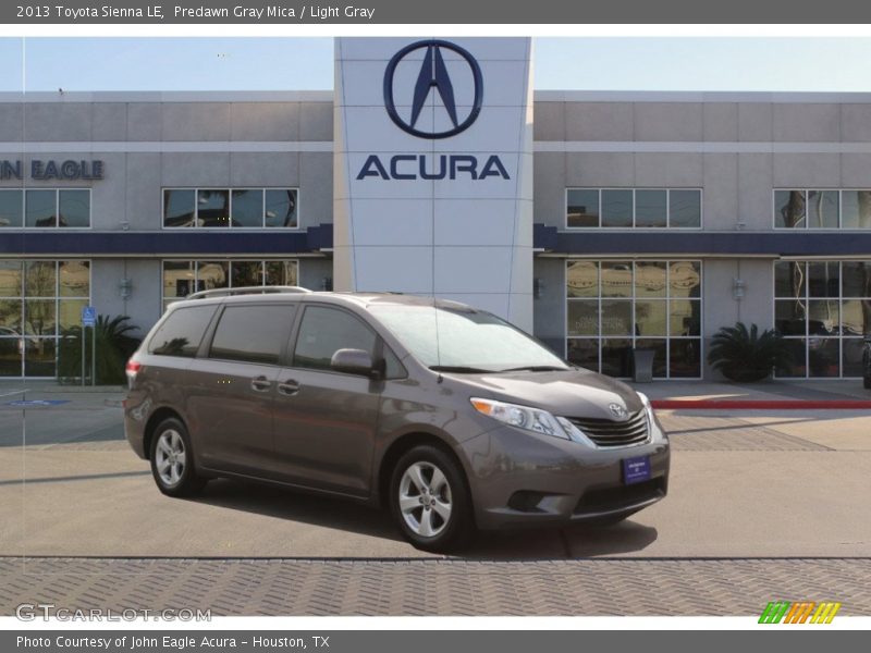 Predawn Gray Mica / Light Gray 2013 Toyota Sienna LE
