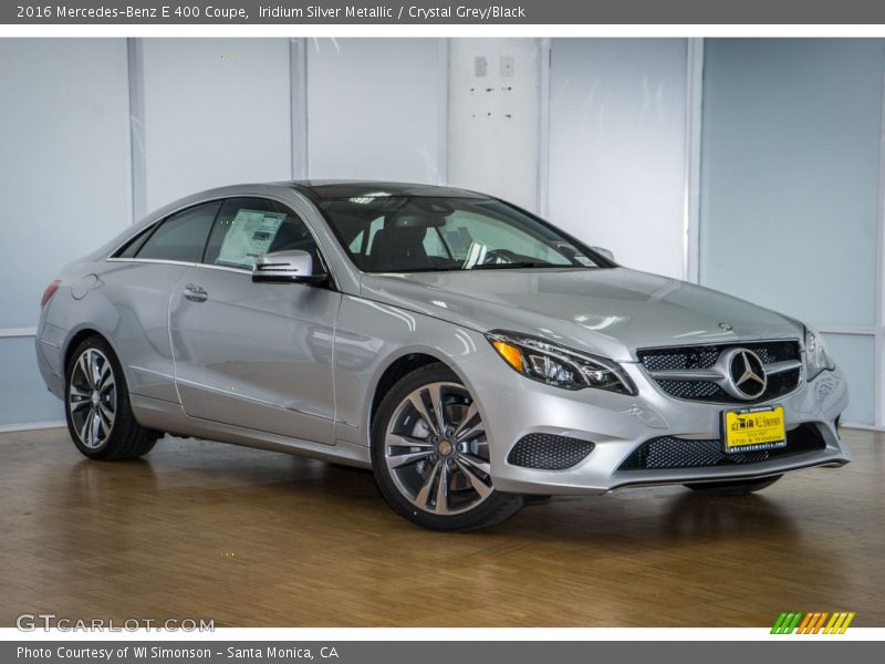 Iridium Silver Metallic / Crystal Grey/Black 2016 Mercedes-Benz E 400 Coupe