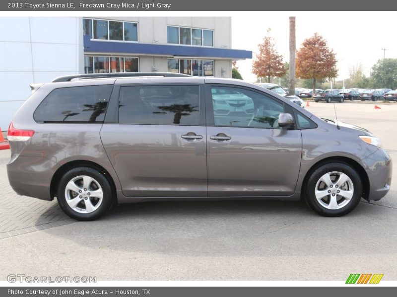 Predawn Gray Mica / Light Gray 2013 Toyota Sienna LE