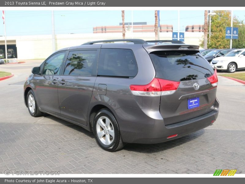 Predawn Gray Mica / Light Gray 2013 Toyota Sienna LE