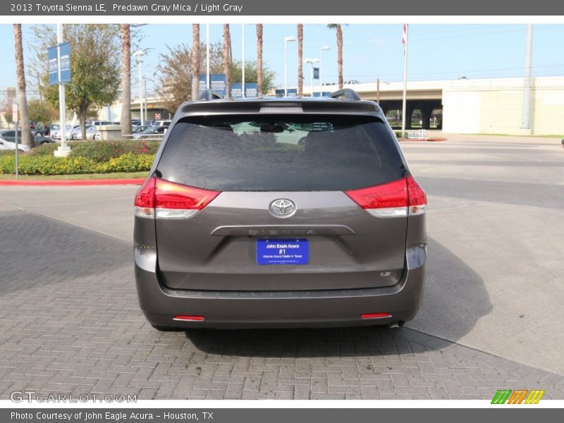Predawn Gray Mica / Light Gray 2013 Toyota Sienna LE