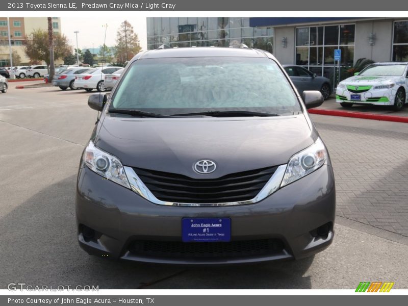 Predawn Gray Mica / Light Gray 2013 Toyota Sienna LE