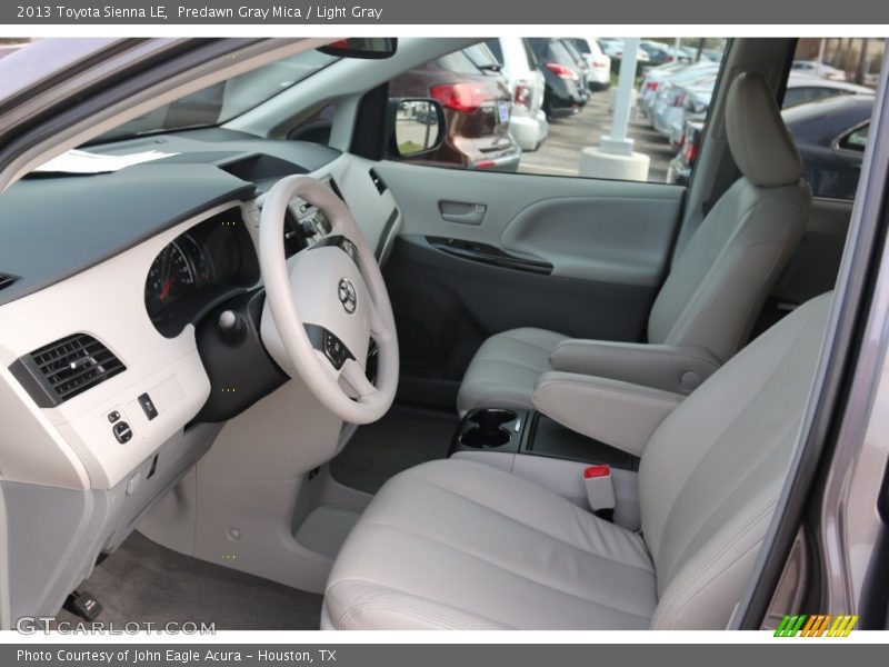 Predawn Gray Mica / Light Gray 2013 Toyota Sienna LE