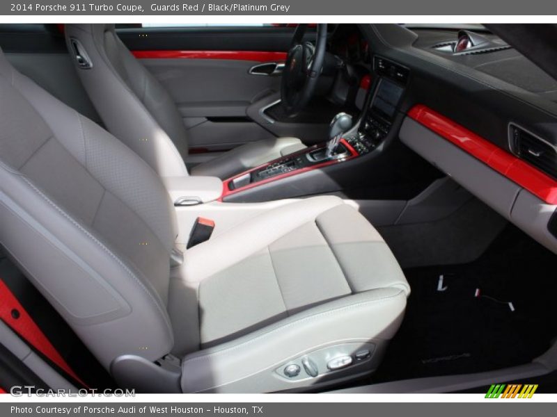 Guards Red / Black/Platinum Grey 2014 Porsche 911 Turbo Coupe