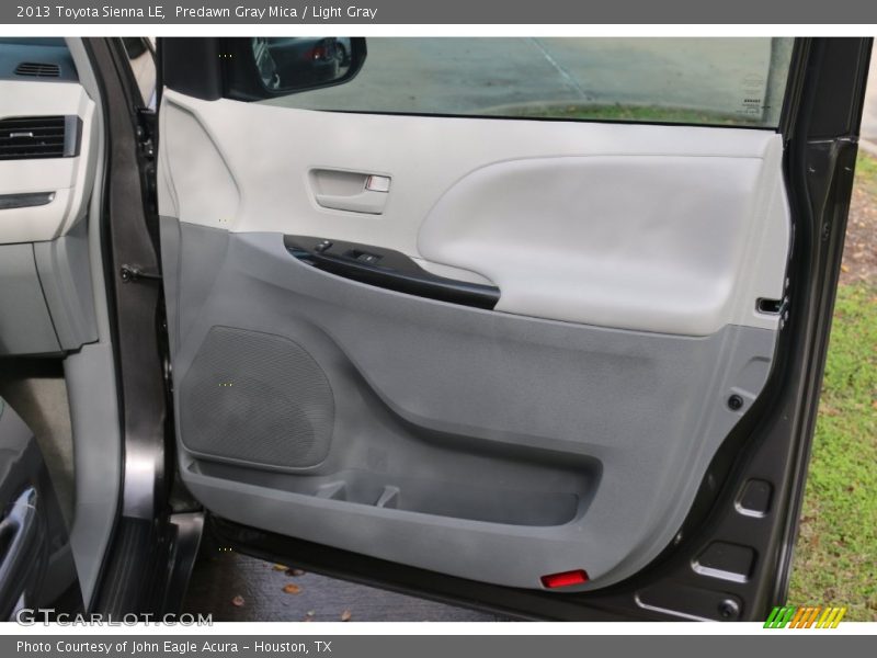 Predawn Gray Mica / Light Gray 2013 Toyota Sienna LE