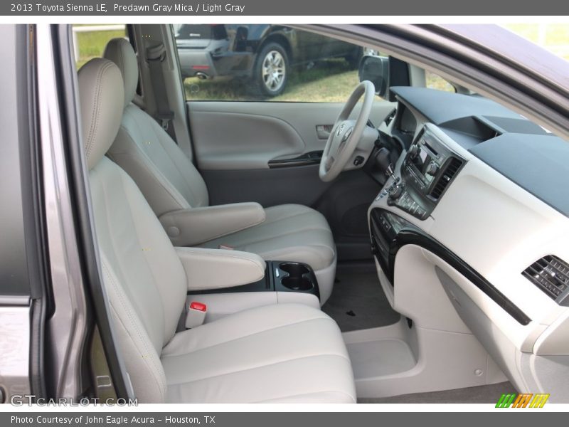 Predawn Gray Mica / Light Gray 2013 Toyota Sienna LE