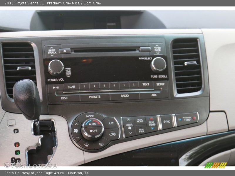 Predawn Gray Mica / Light Gray 2013 Toyota Sienna LE