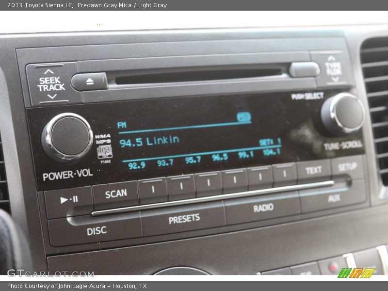 Predawn Gray Mica / Light Gray 2013 Toyota Sienna LE