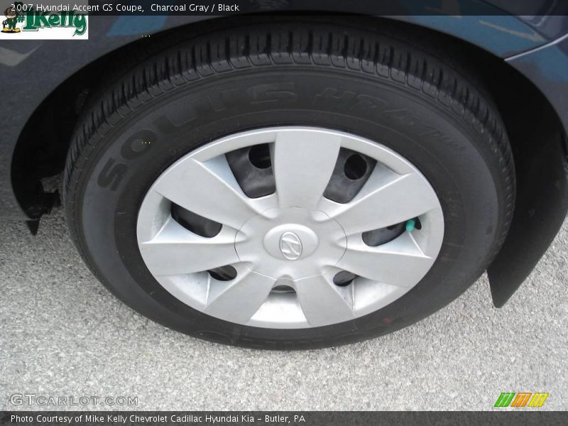 Charcoal Gray / Black 2007 Hyundai Accent GS Coupe