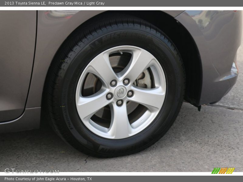 Predawn Gray Mica / Light Gray 2013 Toyota Sienna LE