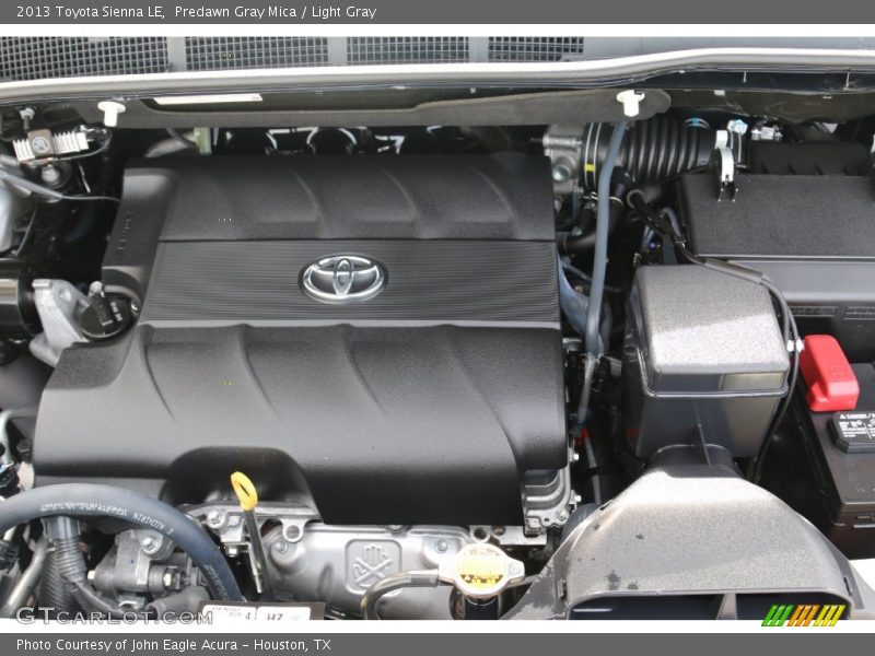 Predawn Gray Mica / Light Gray 2013 Toyota Sienna LE