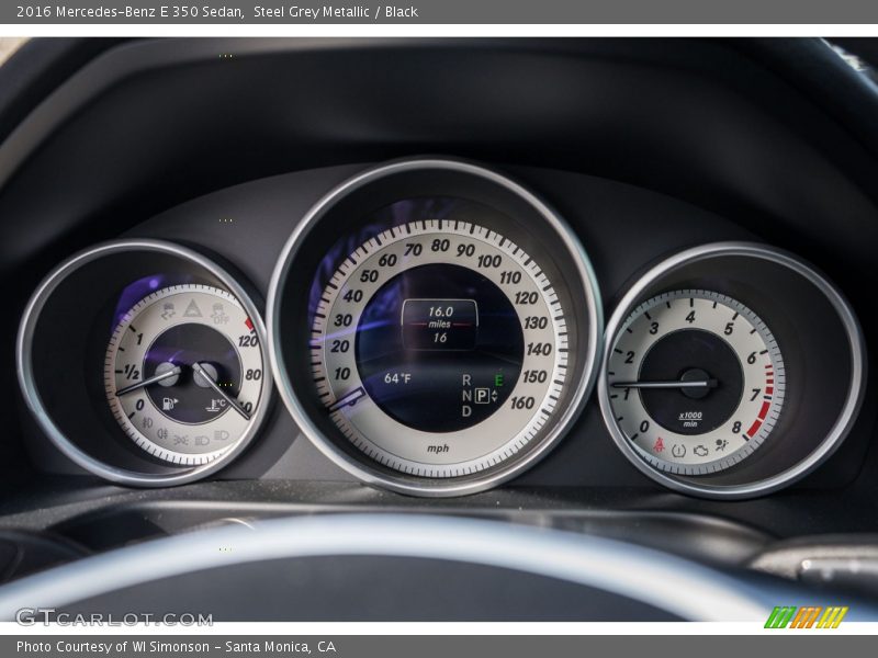 Steel Grey Metallic / Black 2016 Mercedes-Benz E 350 Sedan